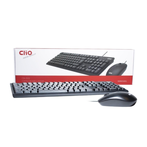 Combo Teclado + Mouse Oficina Clio CB-2510<br>100050250001